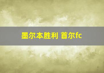 墨尔本胜利 首尔fc